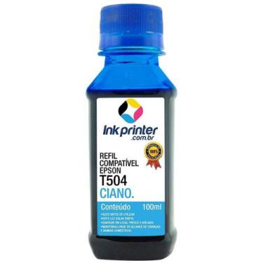 Imagem de Tinta para Epson L4160 - Ciano - Compatível Ink Printer (T504 - 100ml)
