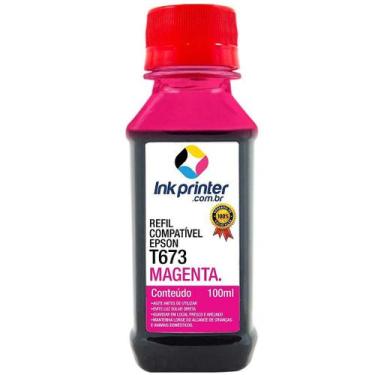 Imagem de Tinta para Epson L1800 - Magenta - Compatível InkPrinter (T673 - 100ml