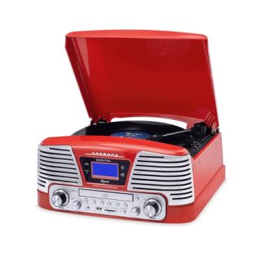 Imagem de Vitrola Red com CD, FM, SD, USB e Bluetooth, Bivolt, Raveo, Harmony BT, 10