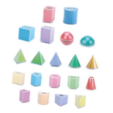 Imagem de JunZheHub 20x Formas 3D Sólidos Geométricos Educacionais para Jardim de Infância Pré-Escolar Presente