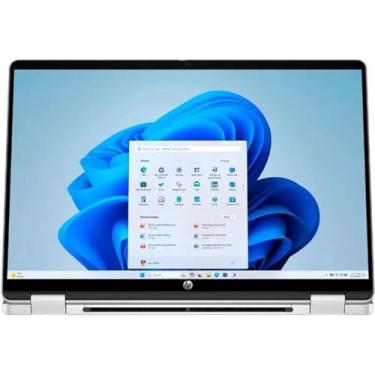 Imagem de HP OmniBook 5 Flip 2 em 1 35.6 cm FHD+ Laptop com tela sensível ao toque | Intel Core 7 150U | Intel Graphics | Copilot | Retroiluminado | Prata | RAM DDR5 de 16 GB | SSD de 512 GB | Windows 11 Pro |