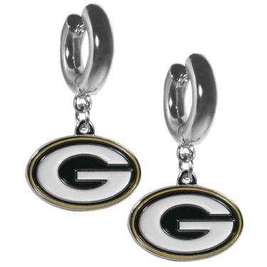 Imagem de Siskiyou Brincos de argola esportivos NFL Green Bay Packers, cores do time, tamanho único