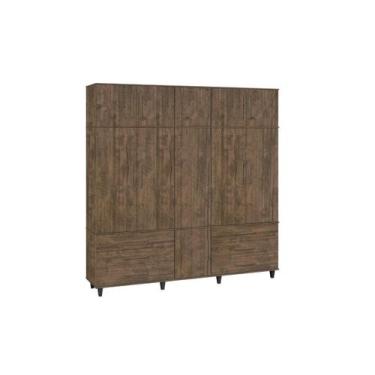 Imagem de Roupeiro Guarda Roupas RM 5 Portas Cor Canela. - SAO MIGUEL