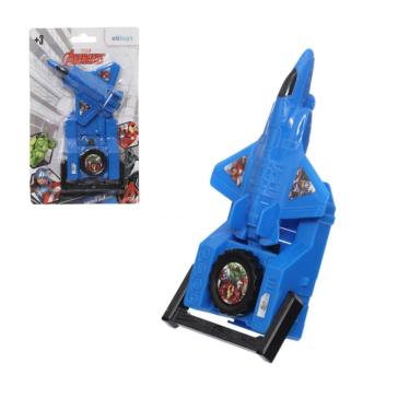 Imagem de Brinquedo Infantil Avião Com Lançador autêntico Avengers
