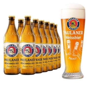Imagem de Kit 12 Cerveja Paulaner Munchner Hell 500ml + Copo Prost