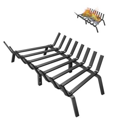 Imagem de SOFRON Grade de lareira, suporte de lenha de aço durável para queima eficiente, 68 cm