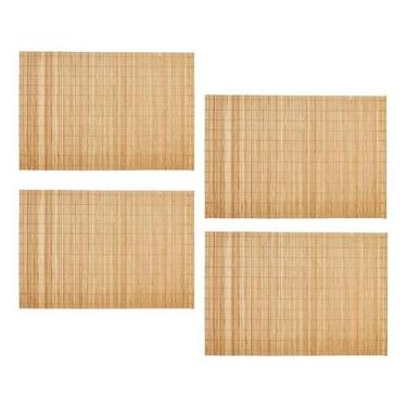 Imagem de Jogo Americano Bambu Cru Com 4 Unidades Mimo Style