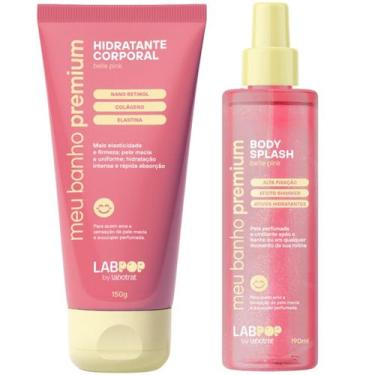 Imagem de Kit Hidratante Corporal e Body Splash Belle Pink Promove Elasticidade 