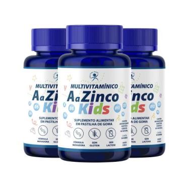 Imagem de Multivitamínico AaZinco Kids 3 POTES - NUTRIAGE