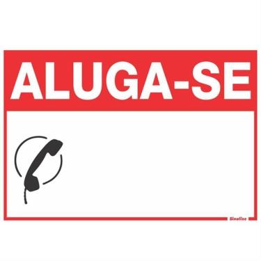Imagem de Placa De Poliestireno 20x30 ""aluga-se"" - 250cm - Sinalize Placa De Poliestireno 20x30 "aluga-se" 250cm