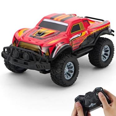 Imagem de Controle remoto RC Truck JOYBLI Cool Off-Road escala 1:20 vermelho