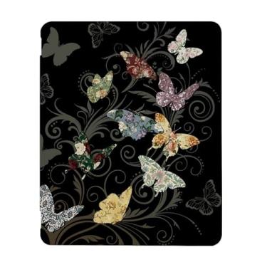 Imagem de Linda capa borboleta de flor compatível com iPad 9ª 8ª geração 10,9 polegadas 2021-2018, capa engraçada com suporte de três dobras + porta-lápis para meninos e meninas, iPad 11 polegadas 2022