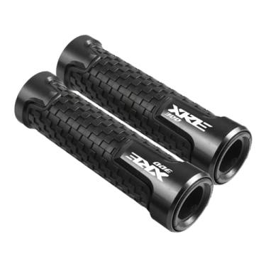 Imagem de GRJQRKHZ Punhos de guidão de motocicleta para H&onda Xre300 2021-2023 7/20.3 cm 22 mm Extremidades do punho do guidão da motocicleta Acessórios de liga de alumínio, preto