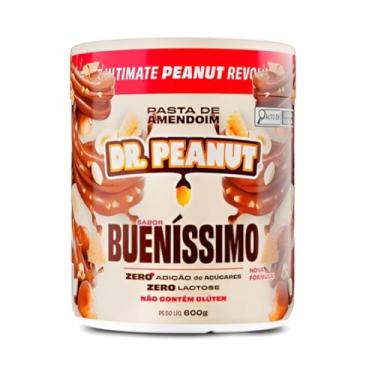 Imagem de Pasta de Amendoim Dr. Peanutt Bueníssimo 600g – Com Whey Protein Isolado, Zero Açúcar, Sem Glúten e Lactose