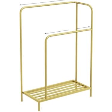 Imagem de Toalheiros, toalheiro suporte de toalha suporte autônomo suporte de toalha de metal com prateleira de armazenamento de 2 camadas suporte de toalha prateleira de toalha com cesto de roupa suja suporte