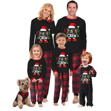 Imagem de Conjunto de pijamas de Natal para família Awoscut Holiday Set Kids 5Y