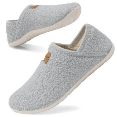 Imagem de Chinelos domésticos Spesoul Fuzzy para mulheres/homens com forro de pe