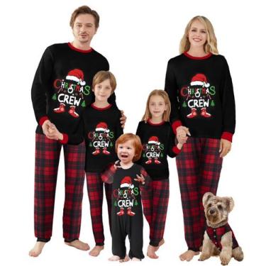 Imagem de Pijamas Awoscut Pijamas de Natal da família Awoscut para crianças de 6