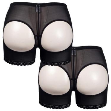 Imagem de Calcinha de renda acolchoada feminina para levantar o bumbum e modelad