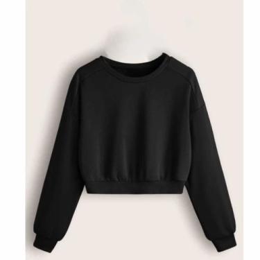 Imagem de Cropped Feminino Moletom Básico  Tecido Macio e Quentinho - TRAJANO ST