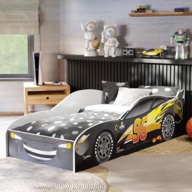 Imagem de Cama Carro Infantil McQueen Quarto Da Criança Moderno Grade Proteção C