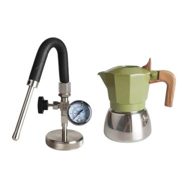 Imagem de Fxzqgnh Panela, Máquina de Café Expresso Italiana com Vaporizador Compacto, Removível E Versátil, Panela para Vaporizar Leite para Uso Doméstico, Verde, Tamanho real