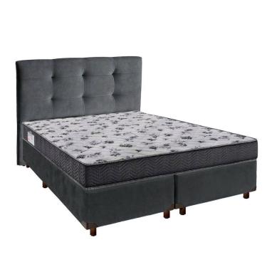 Imagem de Cama + Box Blindado E Colchão Ortobom D33 Casal - Iso100 + Cabeceira