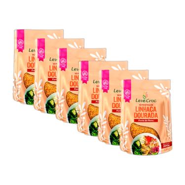 Imagem de Kit 6X: Linhaça Dourada Sem Glúten Leve Crock 200g