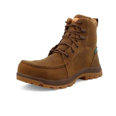 Imagem de Twisted X Bota Masculina De Trabalho De 6" Com Bico Oblíquo, Bico Moc Toe Nano Toe Com Cellsole, Sela Desgastada, 12 M
