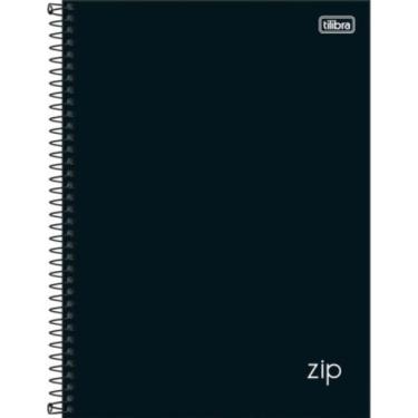 Imagem de Caderno De 1 Materia Zip Preto 96fls - Tilibra