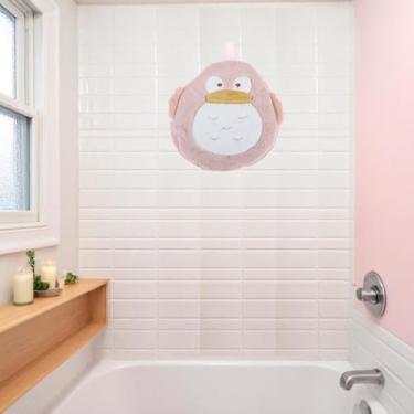 Imagem de 1 peça de toalha de dedo de galinha gordinha microfibra rosa empoeirado 25 x 19 cm