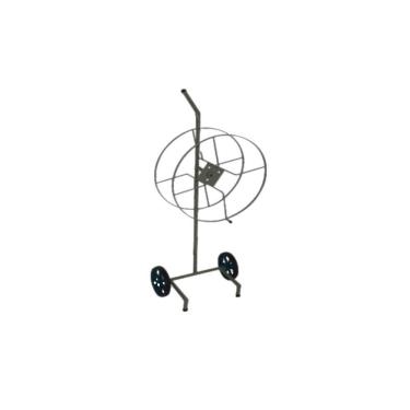 Imagem de Suporte Giratório Para Mangueiras Com Carrinho De Ferro