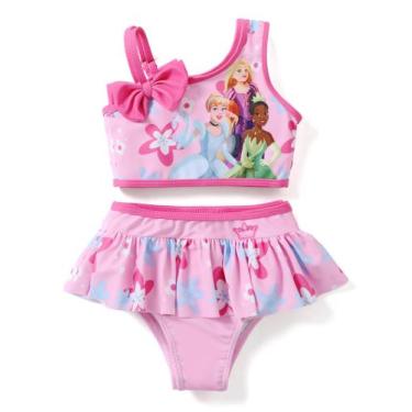 Imagem de Roupa de banho Disney Toddler Girls One Shoulder Bow Tie Tankini 2Y