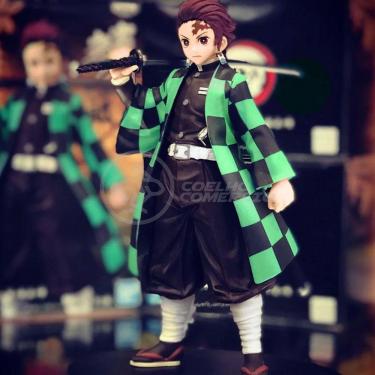 Imagem de Action Figure Boneco Tanjiro Kamado Demon Slayer 14cm