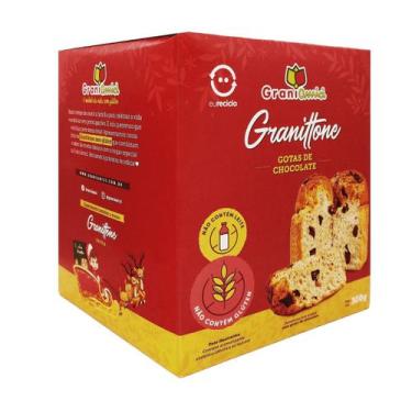 Imagem de Panetone natural zero lactose chocolate 300g grani amici