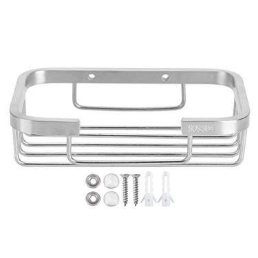 Imagem de Grcfumo 304 de aço inoxidável, suporte de saboneteira de aço inoxidável, caixa de saboneteira montada na parede, organizador de recipiente, acessório de banheiro