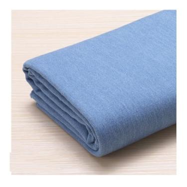 Imagem de Tecido Jeans Azul Oceano Para Costura, Artesanato | De Peso Médio | Material Jeans | Material | Azul (100 X145cm）(Blue 3,1x1.45M (3.28x4.75ft))