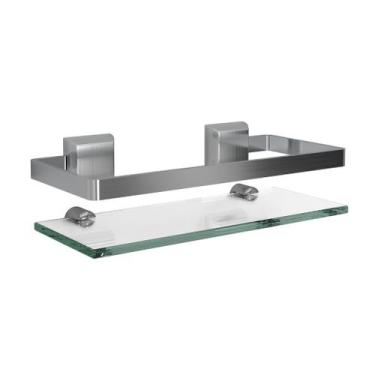 Imagem de Porta Shampoo Luxo Quadrado 10x25 Prateleiras Para Banheiro - EmShopwe