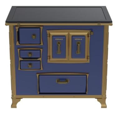 Imagem de Fogão a Lenha GII N 2 Renaissance Premium Azul Saida Direita