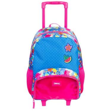 Imagem de Mochila com Rodinhas Sestini M Plus Floral Escolar