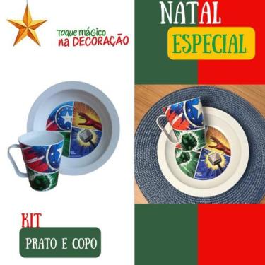 Imagem de Kit Infantil Prato e Caneca 2 Peças com Personagem  Refeições Divertid