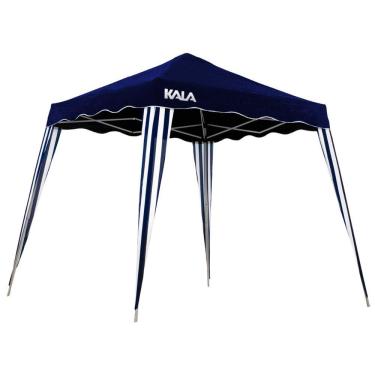 Imagem de Tenda Gazebo Dobravel 3X3M Azul Aço Kala