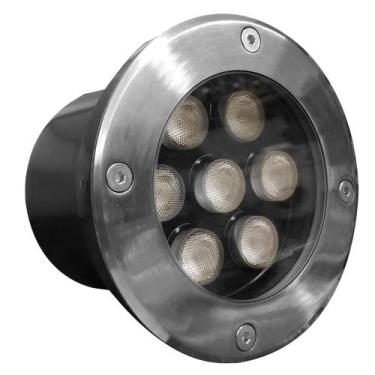 Imagem de Balizador Led Luminária Chão Piso 7w Embutir Ip67 Ø12cm - ATHLANTA, Bi