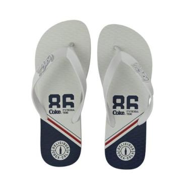 Imagem de Sandália Masculina Coca-Cola Cc4441 Sprint Branco, Branco, 41/42