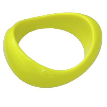 Imagem de KZL Pulseira neon dos anos 80, pulseiras coloridas quadradas redondas de resina acrílica, vintage, cor doce, ampla, irregular, geométrica, pulseira, placa grossa de acetato de tartaruga, para mulheres