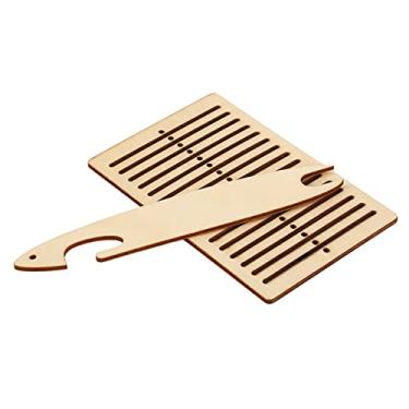 Imagem de RiToEasysports Kit de Tecelagem de Cinto de Madeira, Ferramentas de Tecelagem Fáceis de Usar para Pulseira, Bolsa, Cinto, Alça de Câmera, para Adultos e Crianças de 6 Anos ou Mais