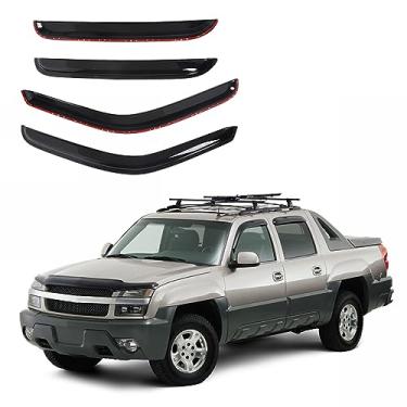 Imagem de Viseiras de janela adequadas para Chevrolet 2002-2006 Avalanche/protetor de chuva, defletor de sombra, 4 peças/defletores de proteção de ventilação solar