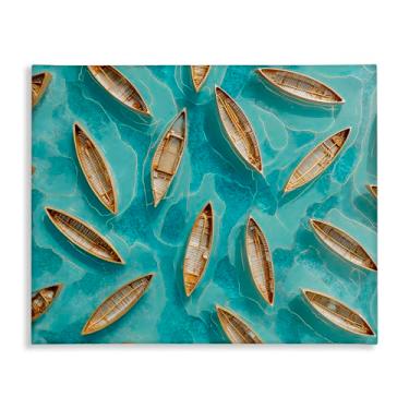 Imagem de Stupell Industries Arte de parede Harmonious Canoas on Water, design por Franklyn Gregory, 61 x 76 cm