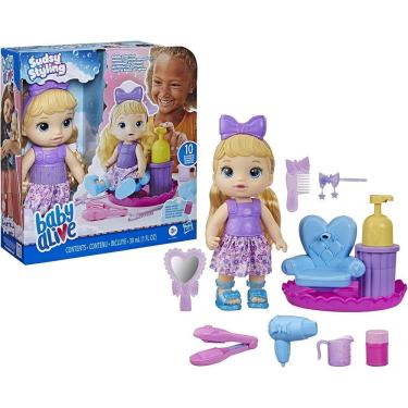 Imagem de Boneca Baby Alive Sudsy Styling Loira - Hasbro F5112