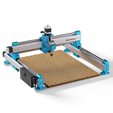 Imagem de SainSmart Fresadora Cnc Genmitsu 4040 Pro, Suporte Para 4 Eixos E Módulo Wifi, Acionamento Por Parafuso De Avanço Atualizado Para Marcenaria, Corte De Metal E Acrílico, Fresagem, Controle Grbl